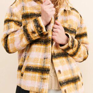 For Love and Lemons Plaid Coat